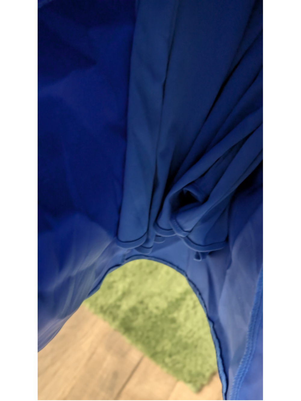 NWT Rene Ruiz Collection Blue Satin Embellished Formal Gown Size 8 $349 - Picture 12 of 16